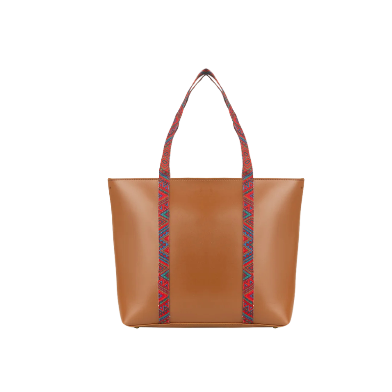 Tango Brown Tote Bag – Faux Leather Handbag