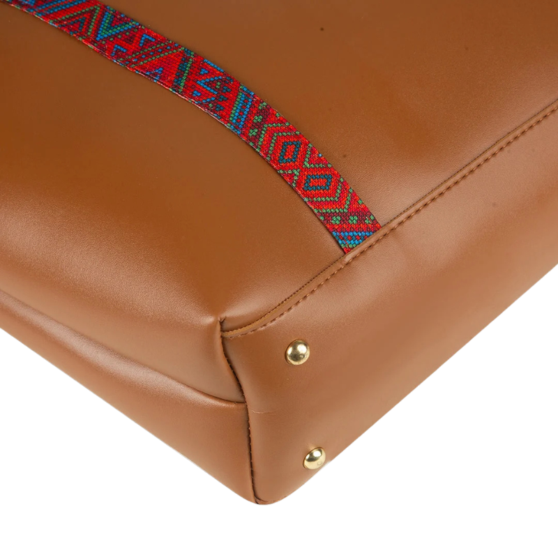 Tango Brown Tote Bag – Faux Leather Handbag